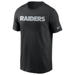 Men's - Nike Raiders Fan Gear Wordmark T-Shirt - Black