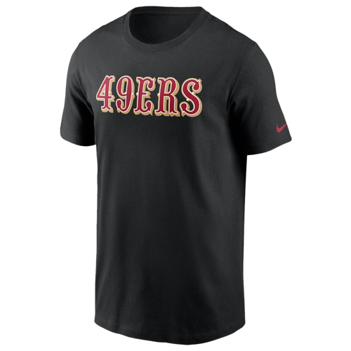 

Nike Mens San Francisco 49ers Nike 49ers Fan Gear Wordmark T-Shirt - Mens Black Size S
