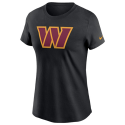 Women's - Nike Commanders Logo Essential Cotton T-Shirt - Black