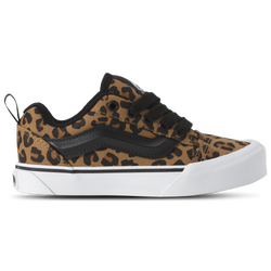 Girls' Grade School - Vans Knu Skool Leopard - Brown/Black