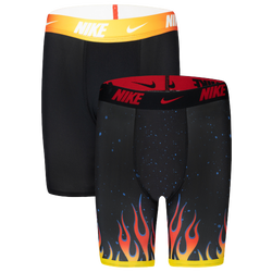Boys' Grade School - Nike Printed Boxer Briefs 2 Pack - Black/Orange