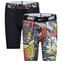 Boys' Grade School - Nike Printed Boxer Briefs 2 Pack - Black/Multi