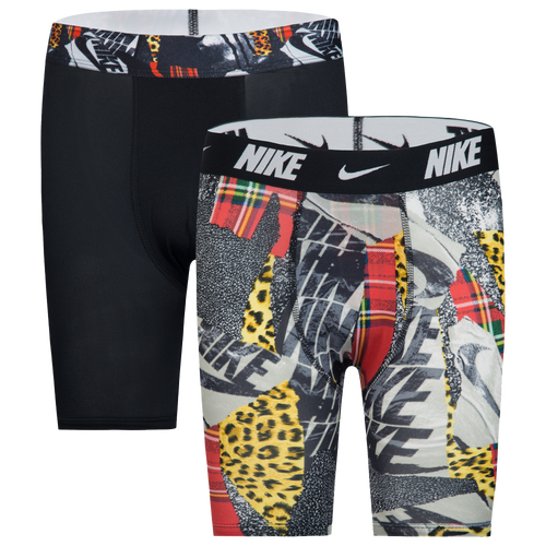 NIKE BOYS NIKE NIKE PRINTED BOXER BRIEFS 2 PACK 