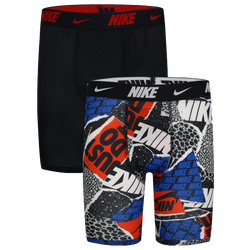 Boys' Grade School - Nike Printed Boxer Briefs 2 Pack - Red/Black