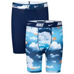 Boys' Grade School - Nike Printed Boxer Briefs 2 Pack - Navy/White