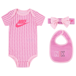 Girls' Infant - Nike 3 Piece Bodysuit Set - Pink/Pink