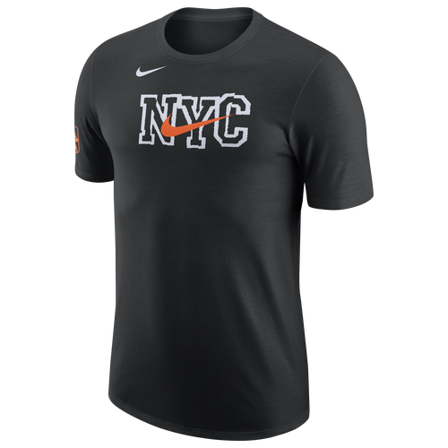 Shop Nike Mens  Knicks Es Ce Logo T-shirt In Black/black