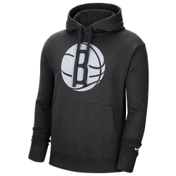Men's - Nike NBA Club Pullover Fleece Hoodie - Black/White