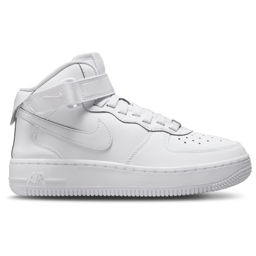 

Nike Boys Nike Air Force 1 EasyOn Mid - Boys' Grade School Basketball Shoes White/White Size 1.0
