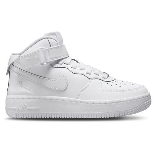 

Nike Boys Nike Air Force 1 EasyOn Mid - Boys' Grade School Basketball Shoes White/White Size 4.0