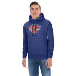Men's - Nike NBA Club Pullover Fleece Hoodie - Rush Blue/Brilliant Orange