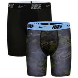 Boys' Grade School - Nike Printed Boxer Briefs 2 Pack - University Blue/Black