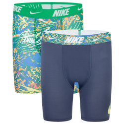 Boys' Grade School - Nike Printed Boxer Briefs 2 Pack - Stadium Green/Grey
