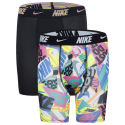 Boys' Grade School - Nike Printed Boxer Briefs 2 Pack - Black/Multi