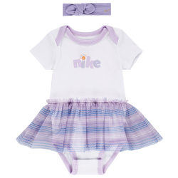 Girls' Infant - Nike 2 Piece Sunny Swoosh Tutu Box Set - White/Doll