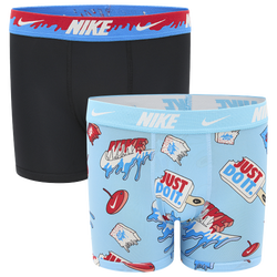 Boys' Grade School - Nike Printed Boxer Briefs 2 Pack - Blue/Blue