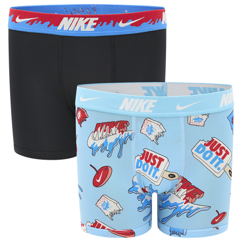 BoysNikePrintedBoxerBriefs2Pack-Boys'GradeSchoolBlue/Blue