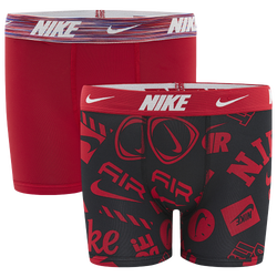 Boys' Grade School - Nike Printed Boxer Briefs 2 Pack - University Red/Multi