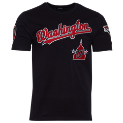 Men's - Pro Standard Nationals Retro Logo T-Shirt - Navy/Navy