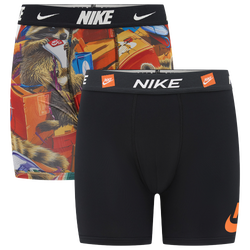 Boys' Grade School - Nike Printed Long Boxer Briefs 2 Pack - University Red/Multi