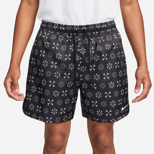 

Nike Mens Nike NSW Monogram Flow Woven Shorts - Mens Black/White Size M
