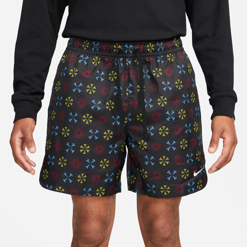 

Nike Mens Nike NSW Monogram Flow Woven Shorts - Mens Black/University Blue Size M