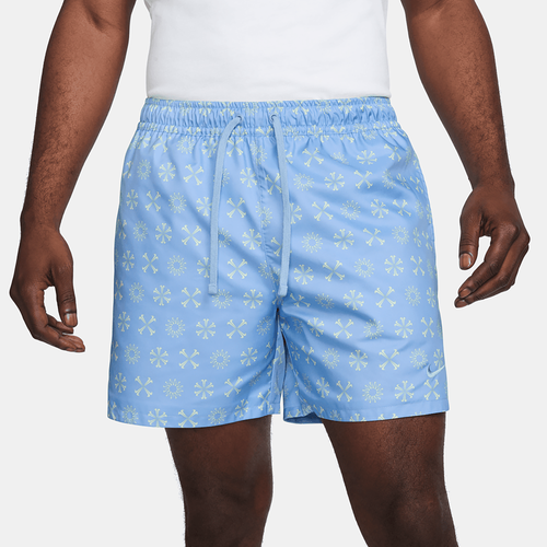 

Nike Mens Nike NSW Monogram Flow Woven Shorts - Mens Cobalt Bliss/Yellow Size S