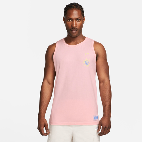 

Nike Mens Nike NSW Trippy Safari Tank - Mens Pink Bloom Size M