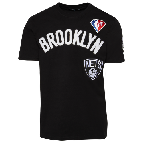 

Pro Standard Mens Pro Standard Nets Team Logo T-Shirt - Mens Black/White Size M