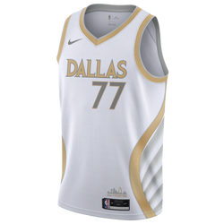 Men's - Nike NBA City Edition Swingman Jersey - White/Club Gold