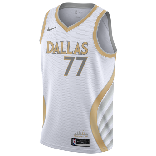  Dallas Mavericks White Gold Blank Youth 8-20 City Edition  Swingman Jersey (10-12) : Sports & Outdoors