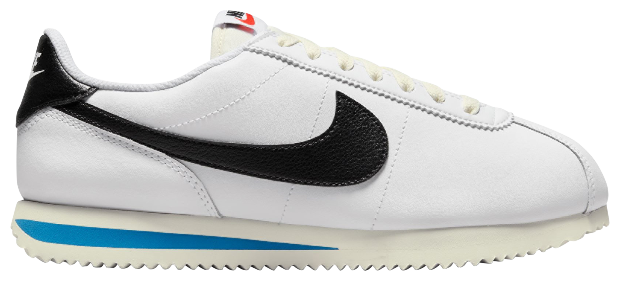 Nike white and black classic cortez leather sneakers