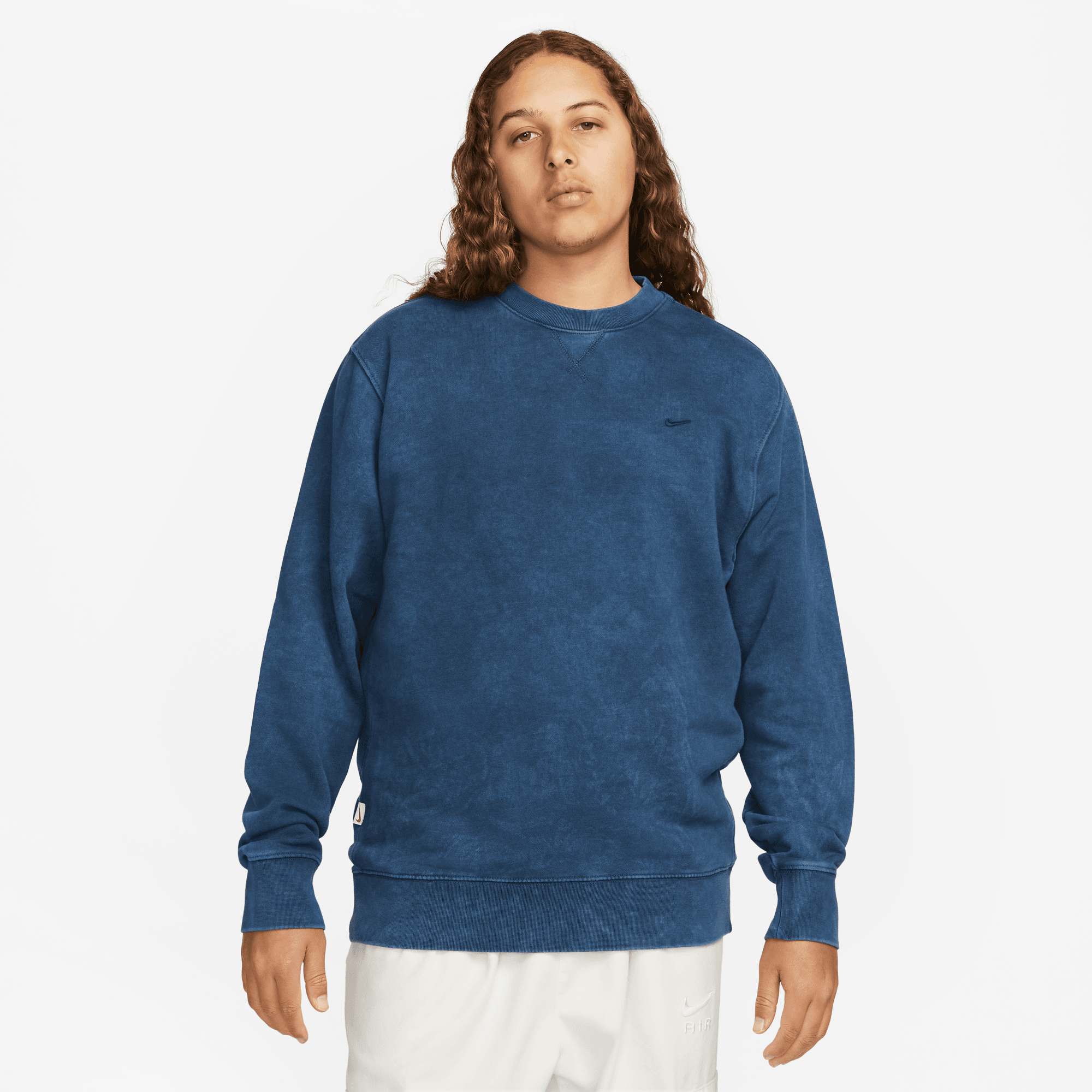 Nike crew discount neck navy blue