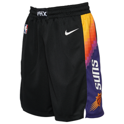 Men's - Nike Suns City Edition Courtside Shorts - Black/Orange/Purple