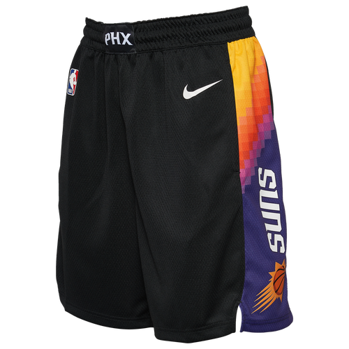 

Nike Mens Phoenix Suns Nike Suns City Edition Courtside Shorts - Mens Purple/Orange/Black Size S