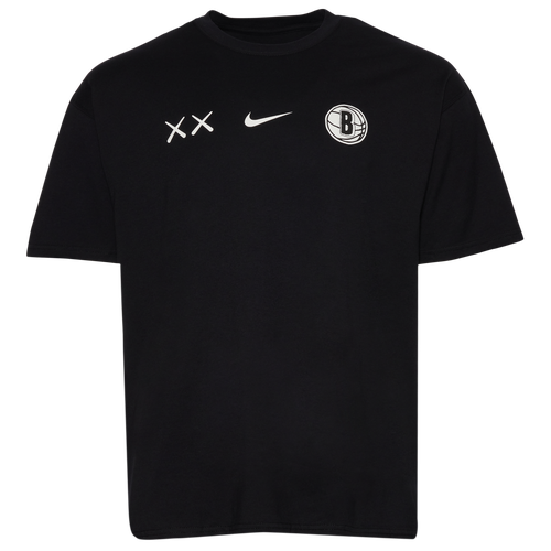 

Nike Mens Brooklyn Nets Nike Nets CTS City Edition M90 T-Shirt - Mens Black Size XL