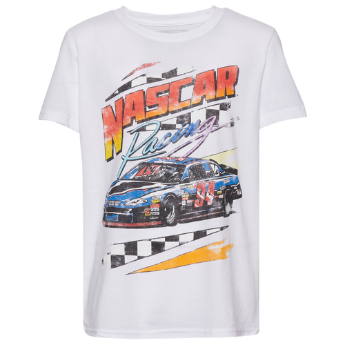 

Boys NASCAR NASCAR NASCAR Culture T-Shirt - Boys' Grade School White/White Size S