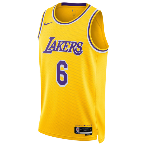 

Nike Mens Los Angeles Lakers Nike Lakers Dri-FIT Swingman Icon Jersey - Mens Purple/Yellow Size M