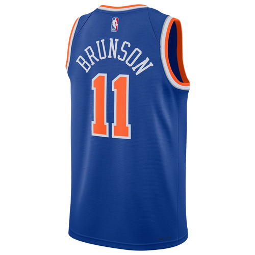 

Nike Mens Nike New York Knicks Icon Edition 2022/23 Jersey - Mens Blue/Orange Size S