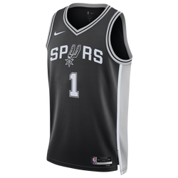 Men's - Nike Spurs Dri-FIT Swingman Jersey - Black/White