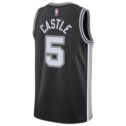 Men's - Nike Spurs Dri-FIT Swingman Icon 2022 Jersey - Black