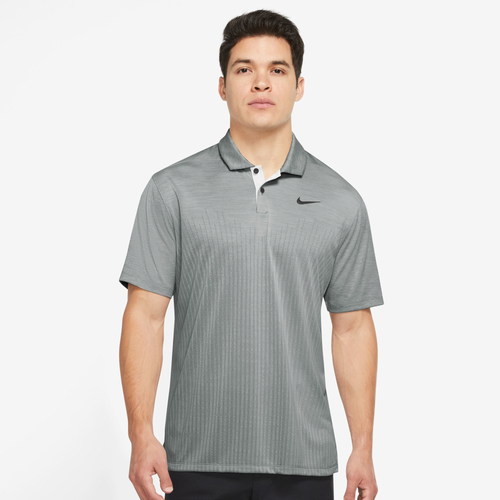 

Nike Mens Nike Vapor Engineered Jacquard Golf Polo - Mens Light Smoke/White Size L