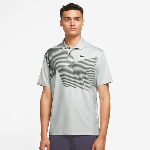 

Nike Mens Nike Vapor Printed Golf Polo - Mens Photon Dust/Black Size M