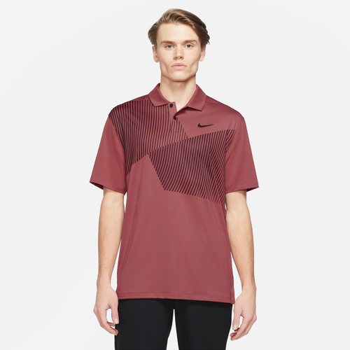 

Nike Mens Nike Vapor Printed Golf Polo - Mens Canyon Rust/Black Size L