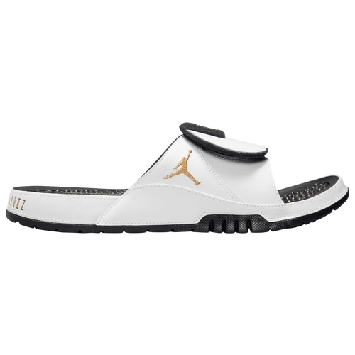 

Jordan Mens Jordan Hydro XI - Mens Shoes White/Black/Gold Size 10.0