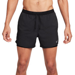 Men's - Nike Dri-FIT STRIDE 2IN1 5IN Short - Black/Black/Black