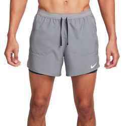 Men's - Nike Dri-FIT STRIDE 2IN1 5IN Short - Smoke Grey/Dk Smoke Grey/Black