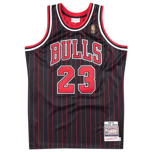 

Mitchell & Ness Boys Chicago Bulls Mitchell & Ness Bulls Authentic Jersey - Boys' Grade School Black/Red Size L