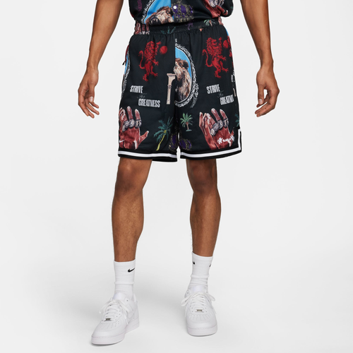 

Nike Mens Nike LJ Dri-FIT DNA 8 Inch Shorts - Mens White/Black Size S