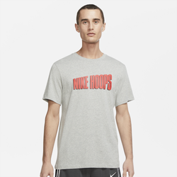 Men's - Nike Champ Hoops Short-Sleeve Tee - Dark Grey Heather